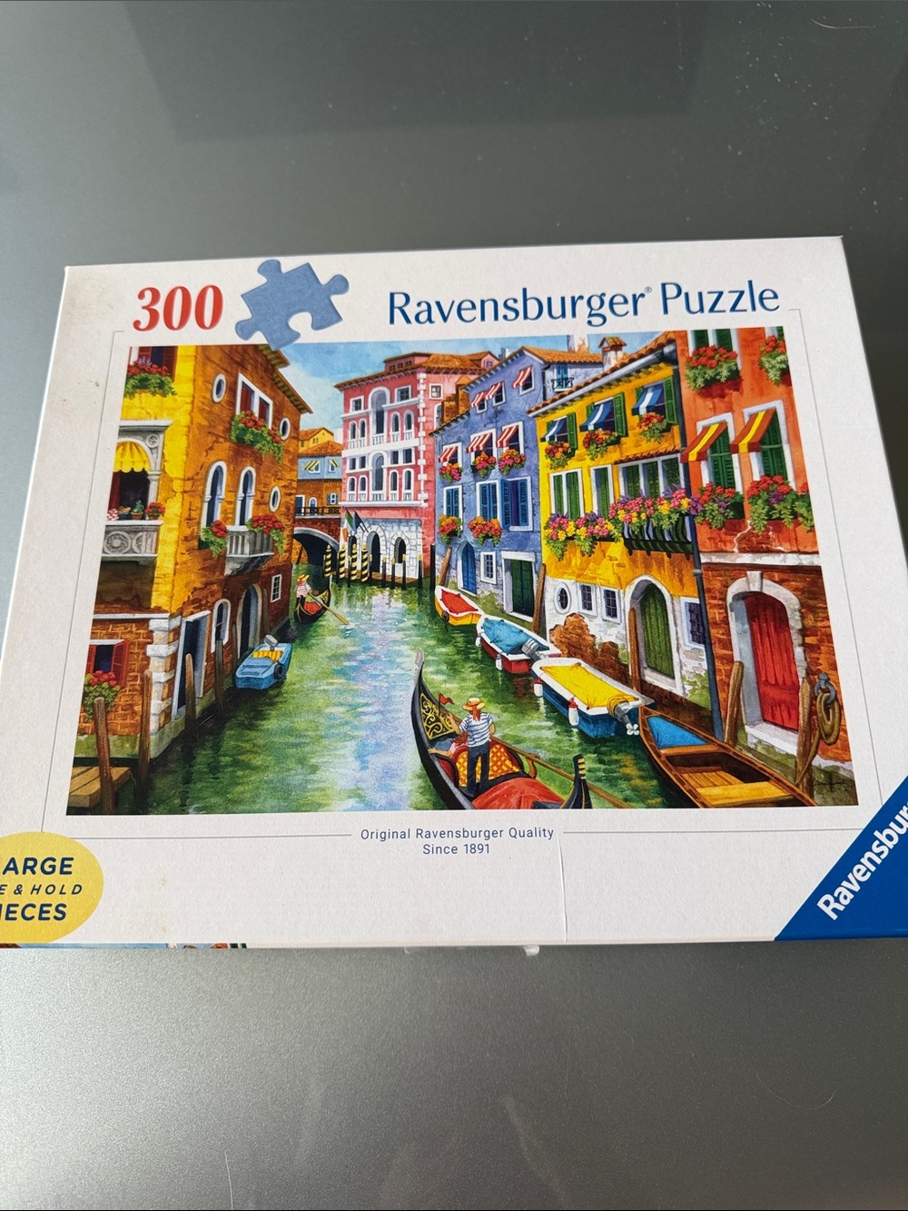 Ravensburger 300 piece puzzle large piece format “Gondola Ride” 2025